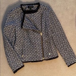Black and white tweed JCrew jacket